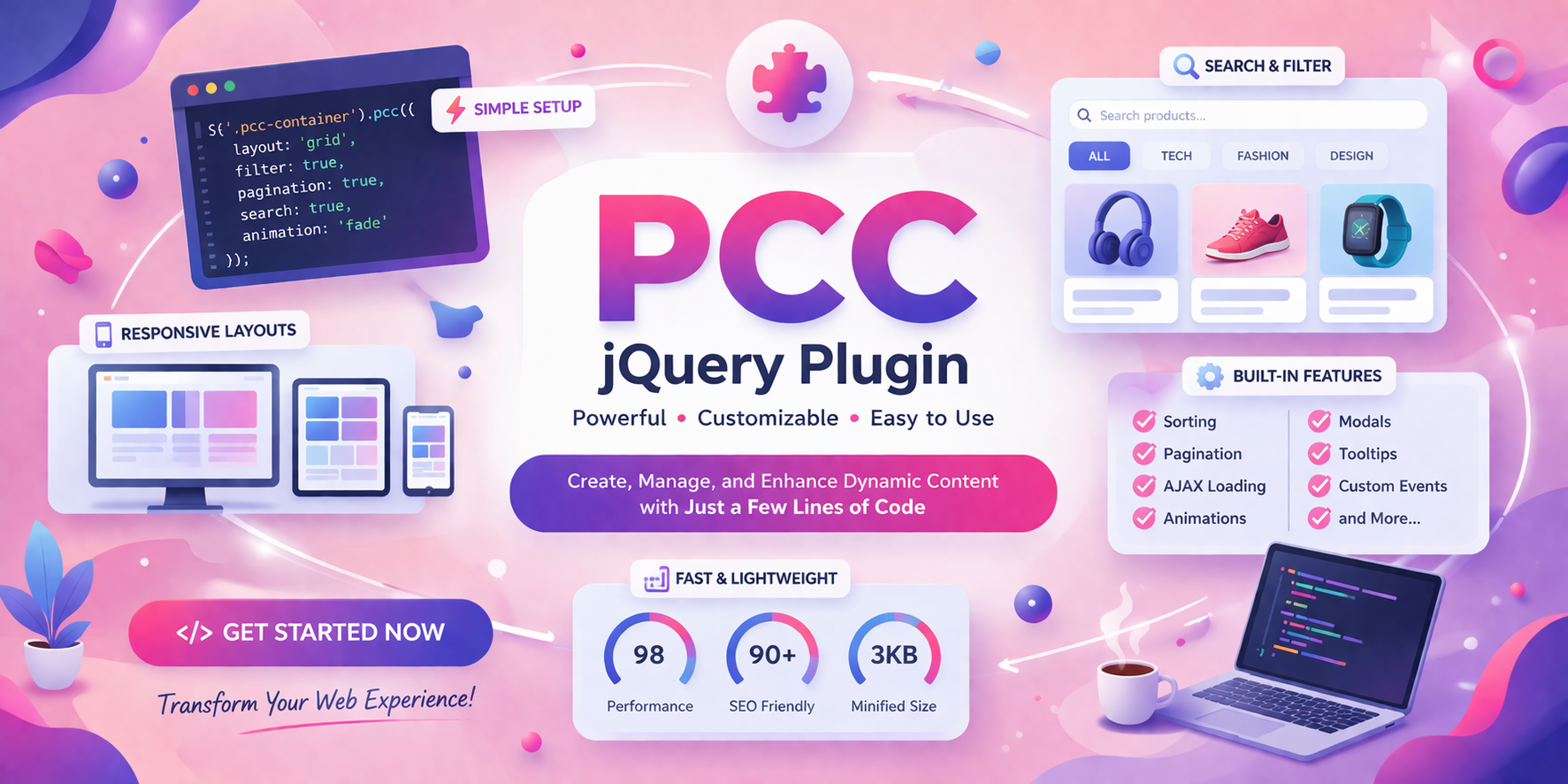 PCC jQuery plugin
