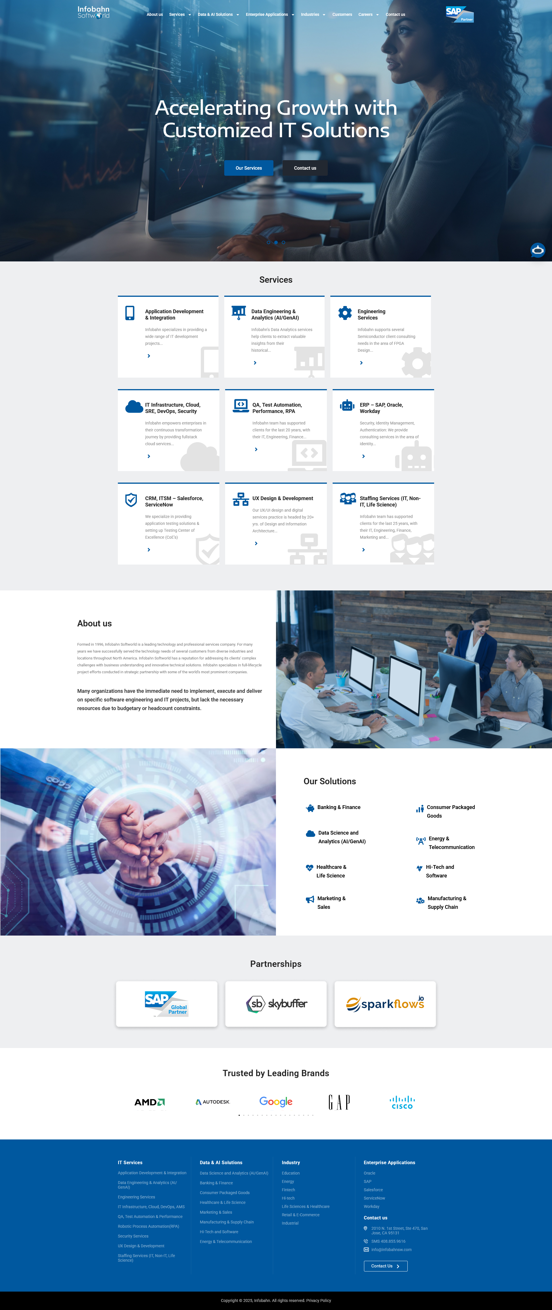 InfoBahn SW: A Professional IT & Business Solutions Website